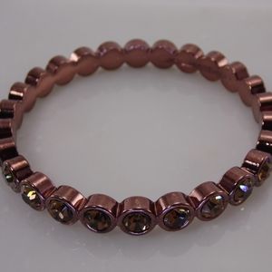 Vintage Craziano Copper Tone Faux Brown Topaz Colour Bracelet